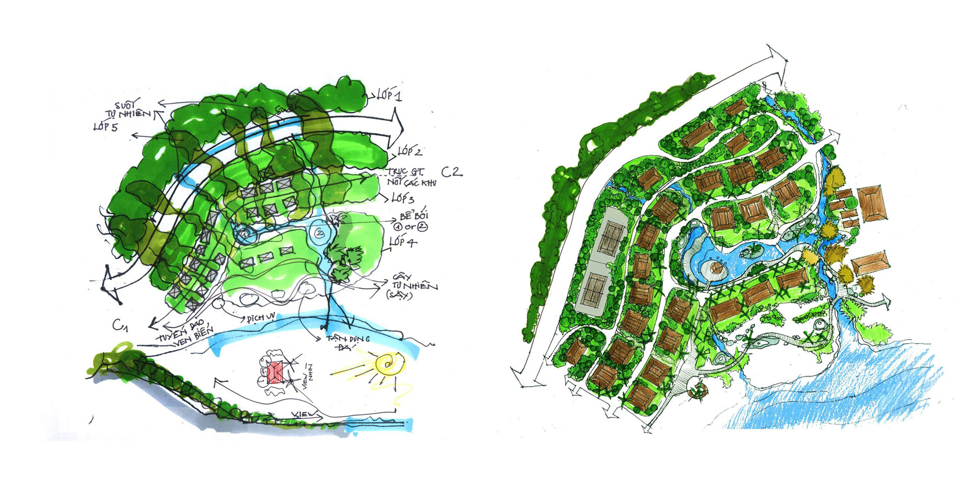 Phối cảnh 1 - Eden Landscape thiết kế cảnh quan Sơn Trà Resort
