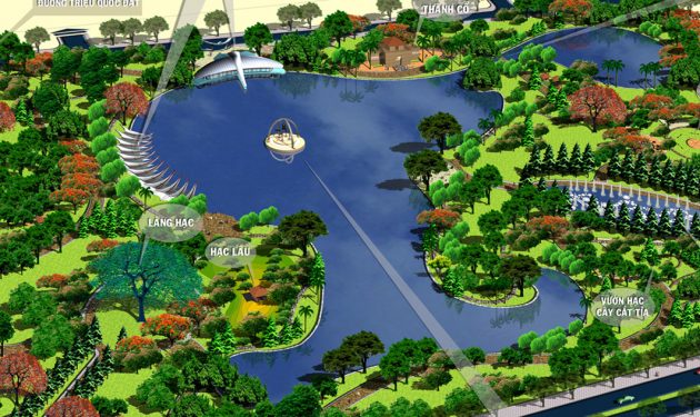 Thiết kế cảnh quan công viên vườn hoa, Hạc Viên