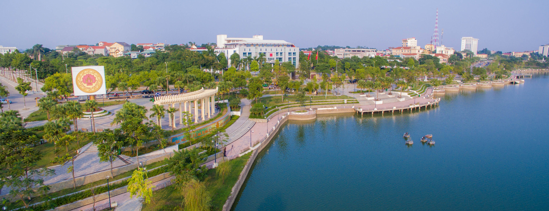 Van Lang Park is located in the center of Viet Tri City