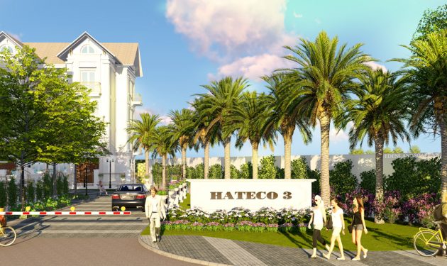 Thiết kế cảnh quan khu nhà ở thấp tầng Hateco 3