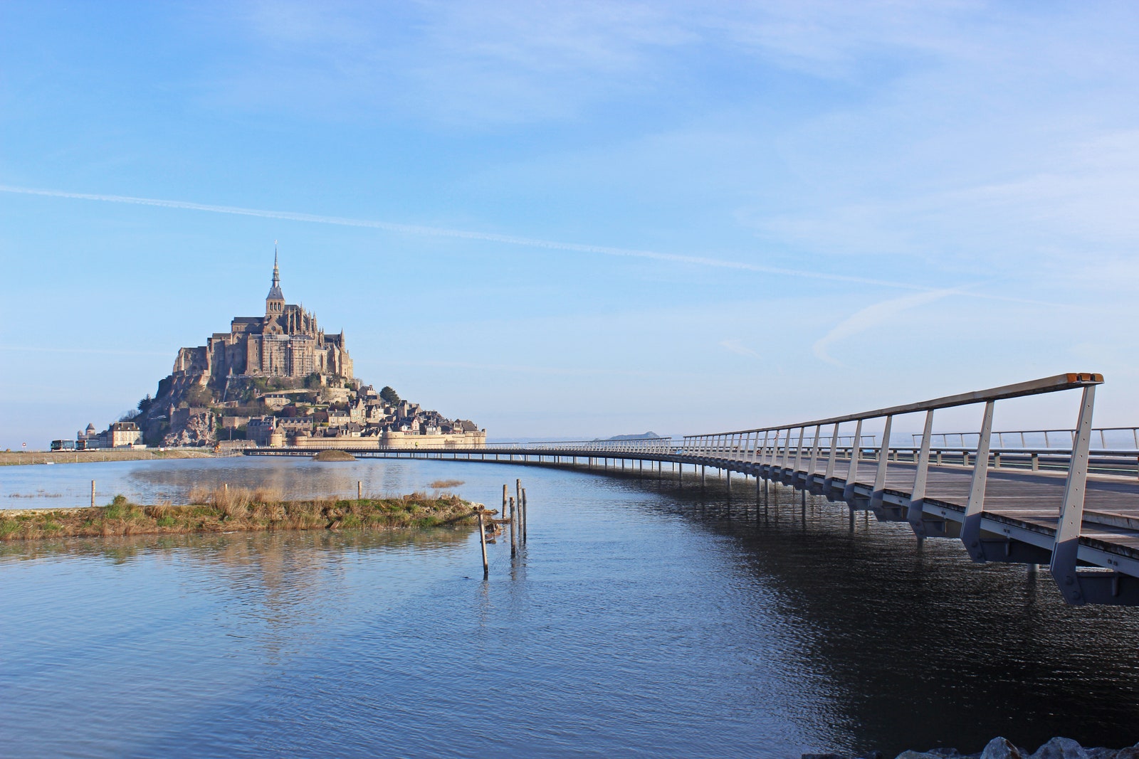 Cầu tàu đến Mont-Saint-Michel